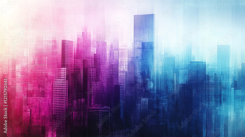 Digital abstract cityscape background with glitchy pixelated electric blues, purples, greens, pinks, whites, and turquoise in a minimalistic bright tone with empty blank caption space on the side
Digital abstract cityscape background with glitchy pixelated electric blues, purples, greens, pinks, whites, and turquoise in a minimalistic bright tone with empty blank caption space on the side