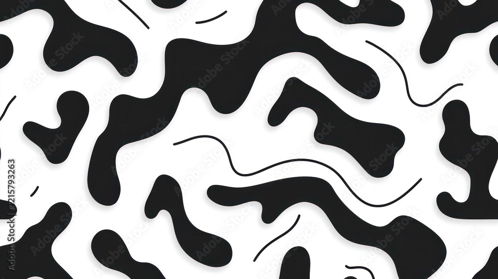 Abstract black and white liquid shapes pattern. Abstract black and white liquid shapes pattern.