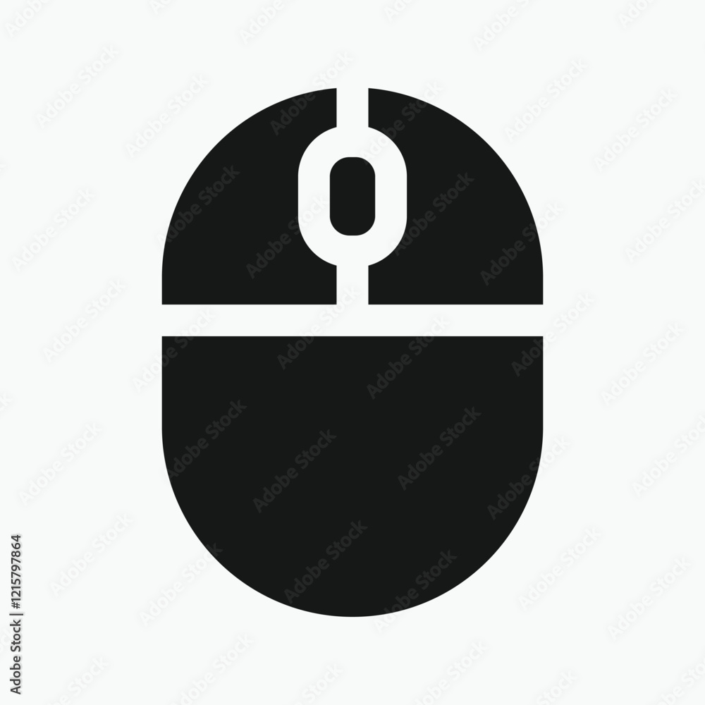 Computer mouse icon, illustrating different button presses. Vector illustration. Computer mouse icon, illustrating different button presses. Vector illustration.