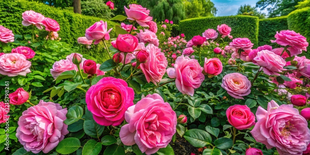 Aerial View Lush Pink Roses Garden, Drone Photography, Blooming Pink Roses, Overhead Rose Garden, Pink Rose Flowers Aerial Shot Aerial View Lush Pink Roses Garden, Drone Photography, Blooming Pink Roses, Overhead Rose Garden, Pink Rose Flowers Aerial Shot