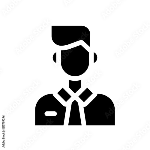 man air hostess glyph