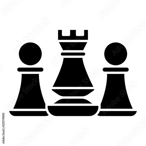 chess icon vector design templates