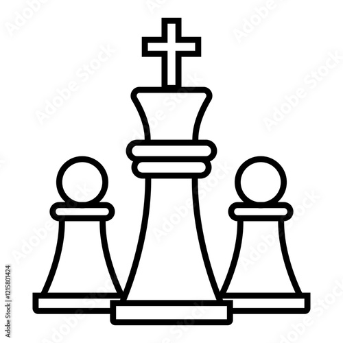 chess icon vector design templates