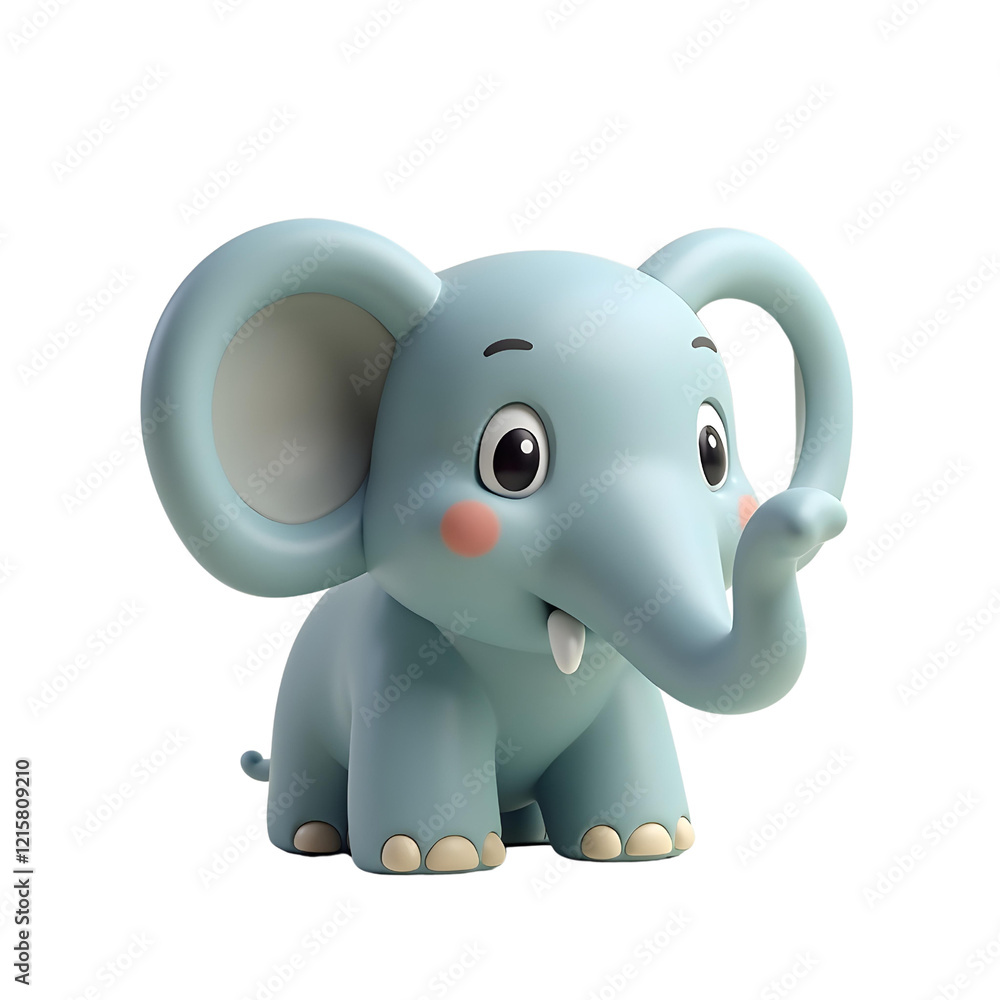Obraz premium 3D cute elephant