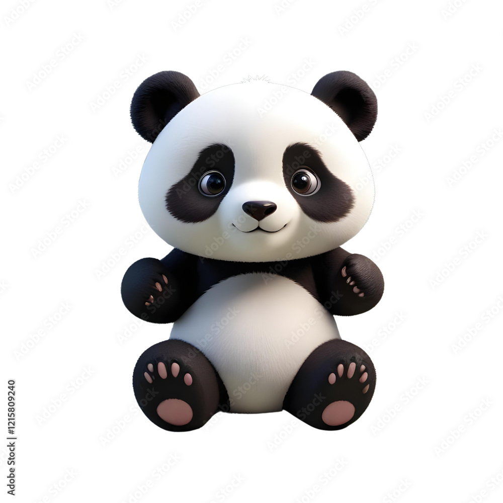 3D panda bear 3D panda bear