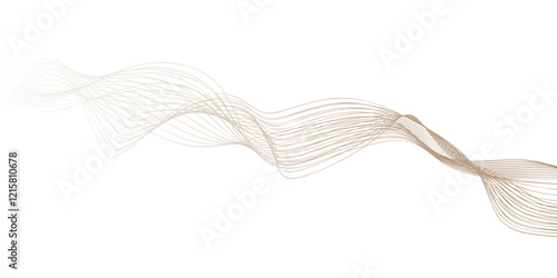 Abstract wavy curve lines background. Abstract frequency sound Background lines wave abstract stripe design. Technology, digital, communication, science, music concept vector background illustration. 