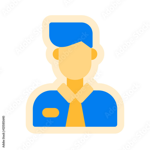 man air hostess sticker