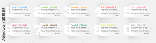 Number based infographics template design, vector number concept infographics design