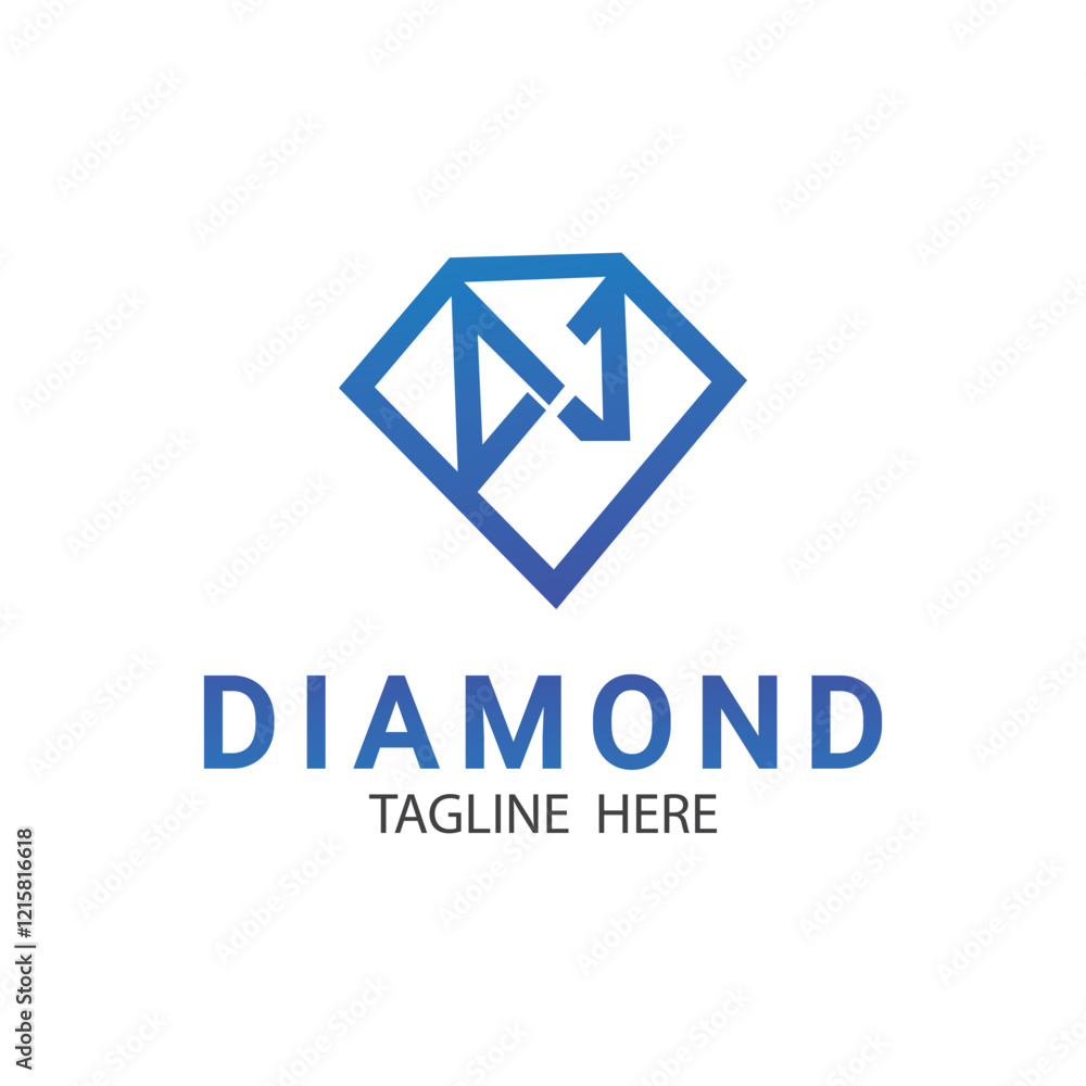abstract Diamond logo design abstract Diamond logo design