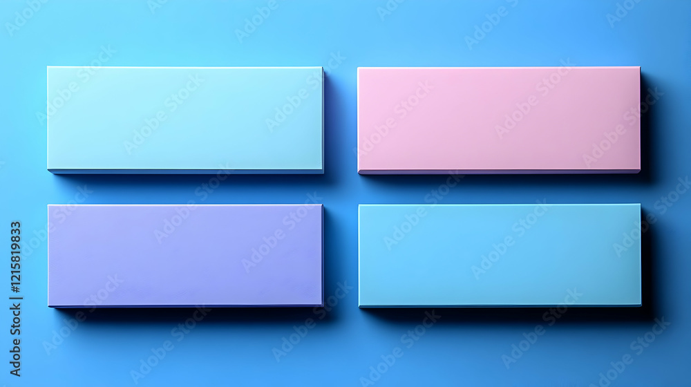 Pastel 3D Blocks Abstract Background Pastel 3D Blocks Abstract Background