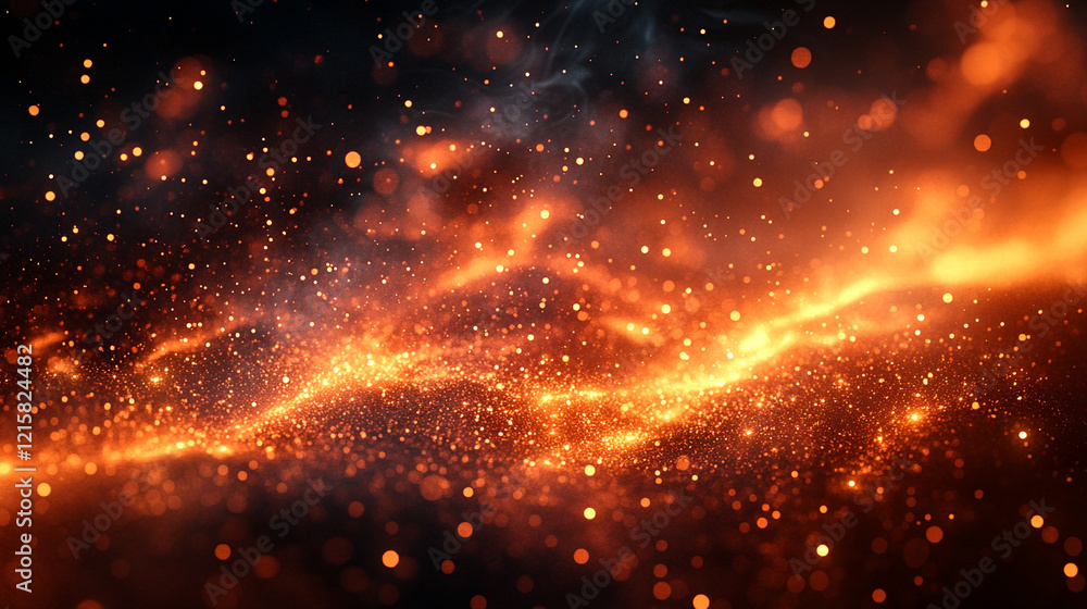 A dark brown and orange textured background with sparks, fire particles, flames, and smoke creating a minimalistic bright tone with blurred empty space for caption or message
A dark brown and orange textured background with sparks, fire particles, flames, and smoke creating a minimalistic bright tone with blurred empty space for caption or message