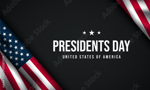 USA Presidents Day Banner Design for Celebration.