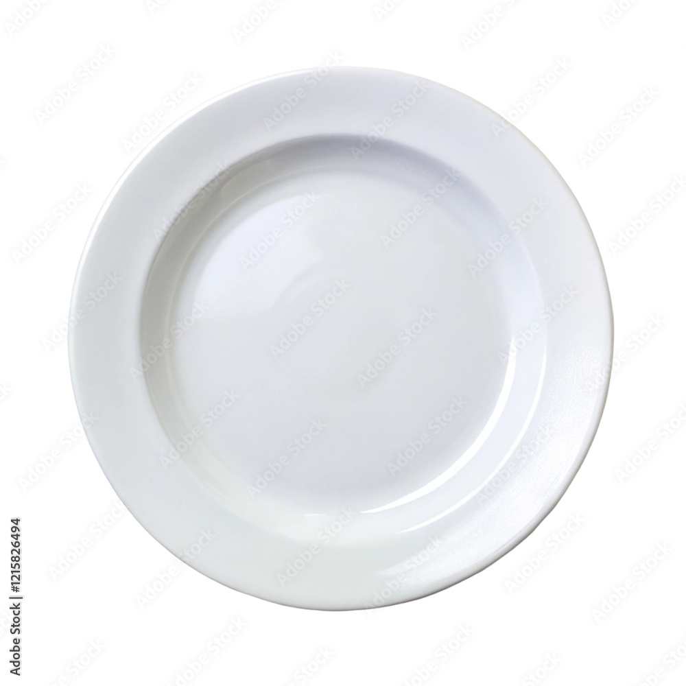 empty white plate empty white plate