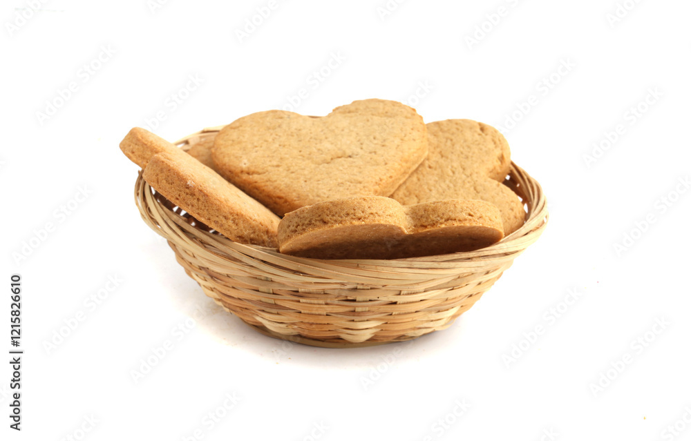 bowl of heart shaped gingerbread cookies bowl of heart shaped gingerbread cookies