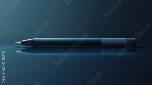 Wallpaper Mural Sleek black pen on reflective surface. Torontodigital.ca