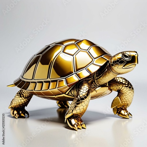 黄金の亀です。AI生成画像を利用してます。