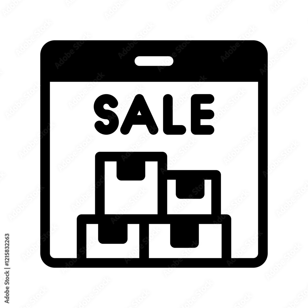 online shop website Solid icon online shop website Solid icon