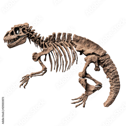 Wallpaper Mural Detailed dinosaur skeleton model isolated on transparent background Torontodigital.ca