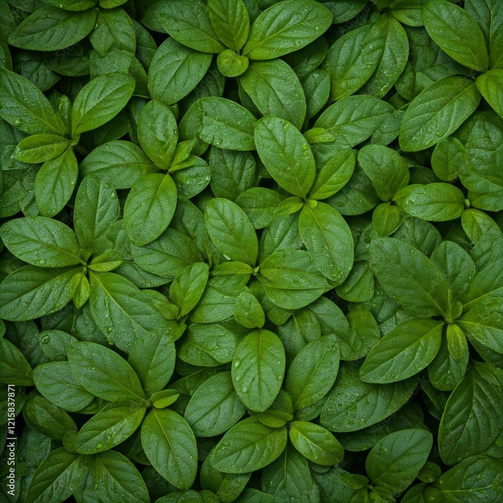 Background Filled with Lush Green Leaves Background Filled with Lush Green Leaves