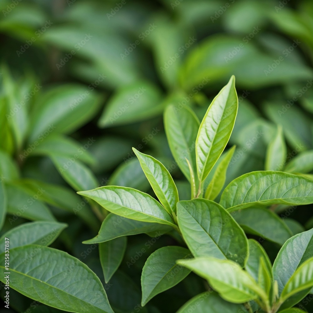 Background Filled with Lush Green Leaves Background Filled with Lush Green Leaves