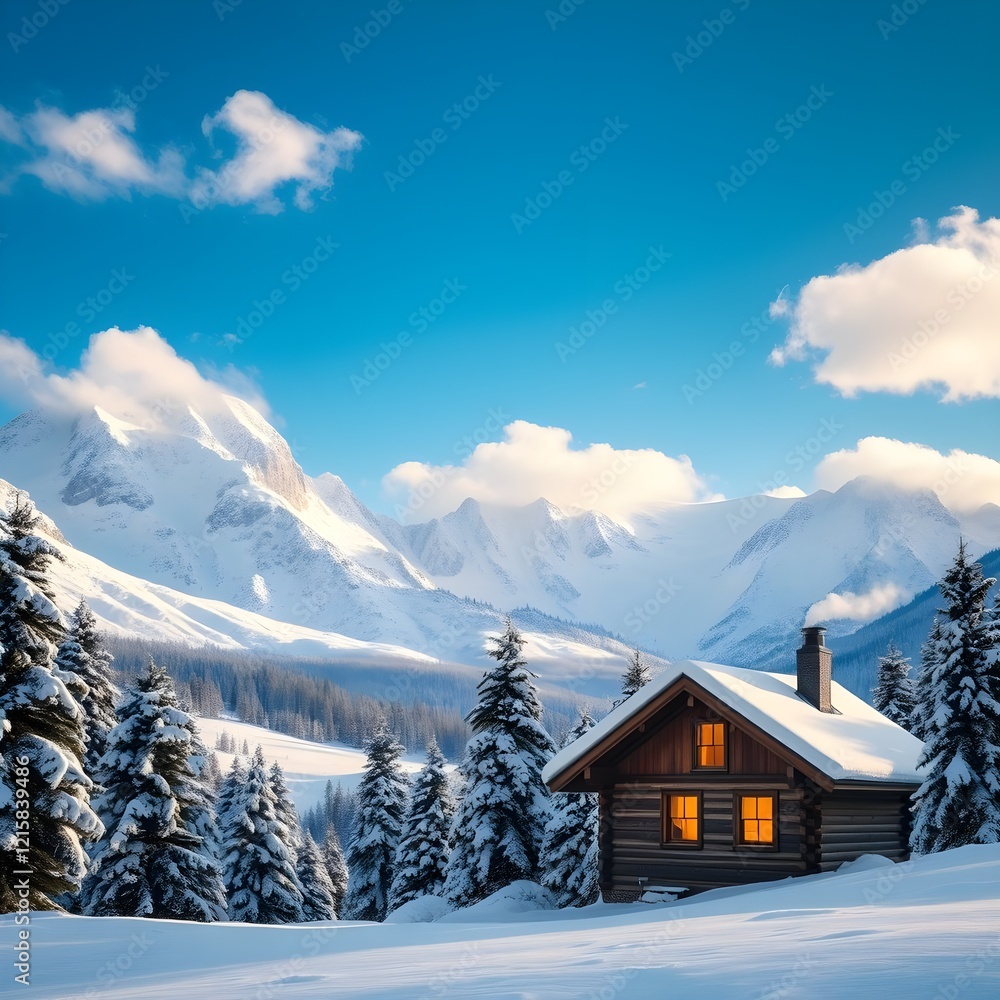 in the snowy mountains in the snowy mountains