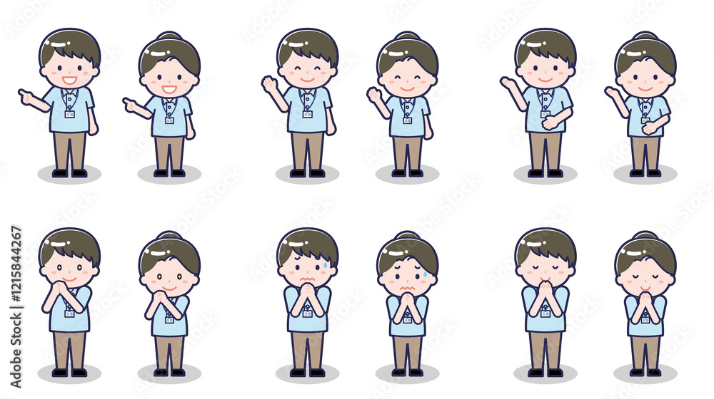 介護士の男女 04