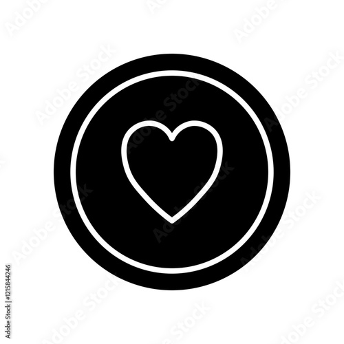 heart glyph icon