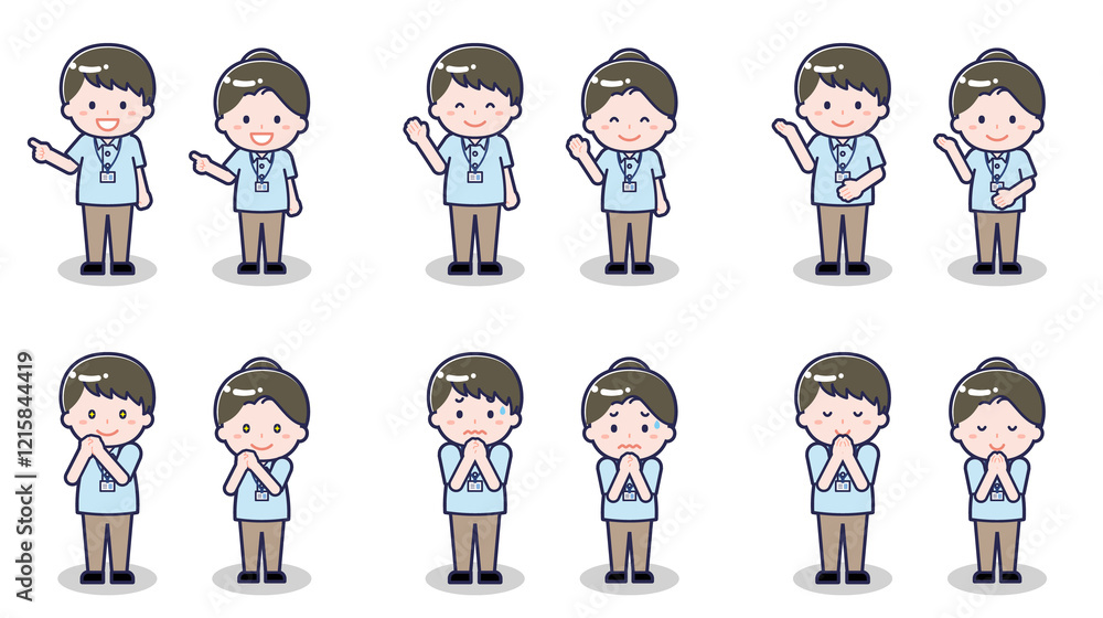 介護士の男女 04