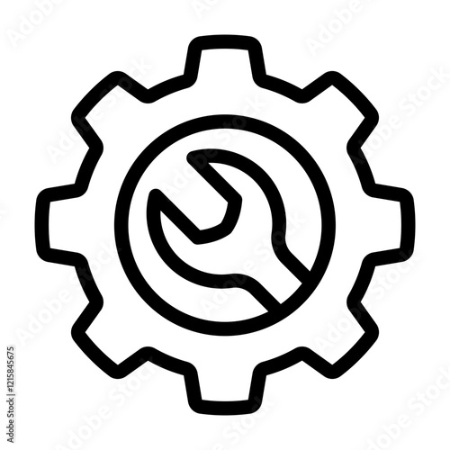 wrench gear outline style