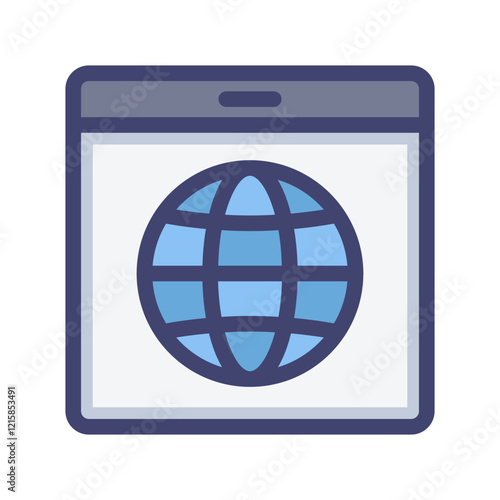 website world filled style