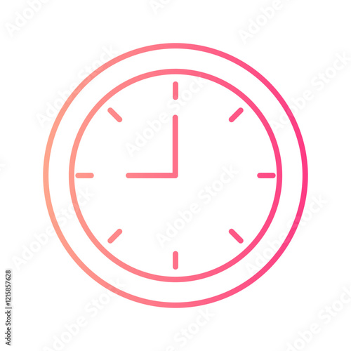 clock gradient icon