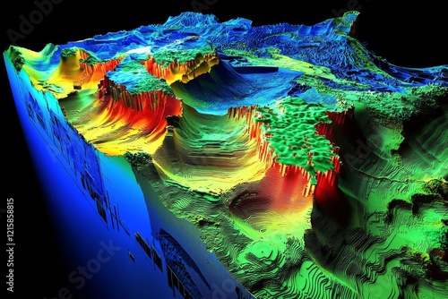 Modeling Lithospheric Plate Movements Through Lidar Data photo