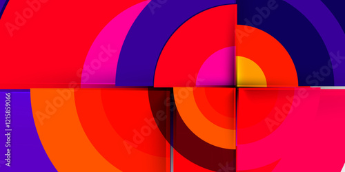 Target circle geometric abstract shapes. Vector Illustration For Wallpaper, Banner, Background, Card, Book Illustration, landing page