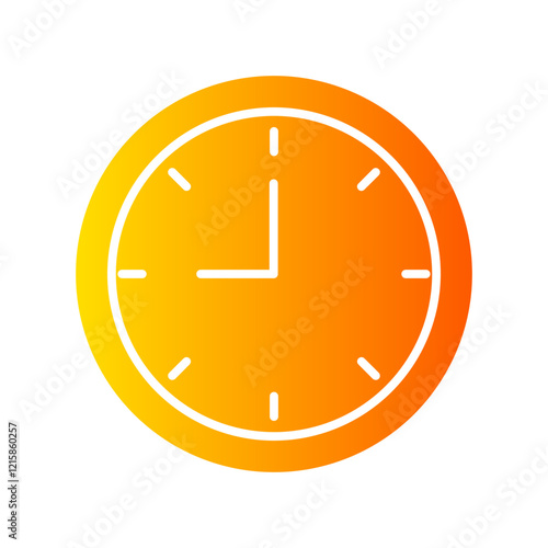 clock gradient icon