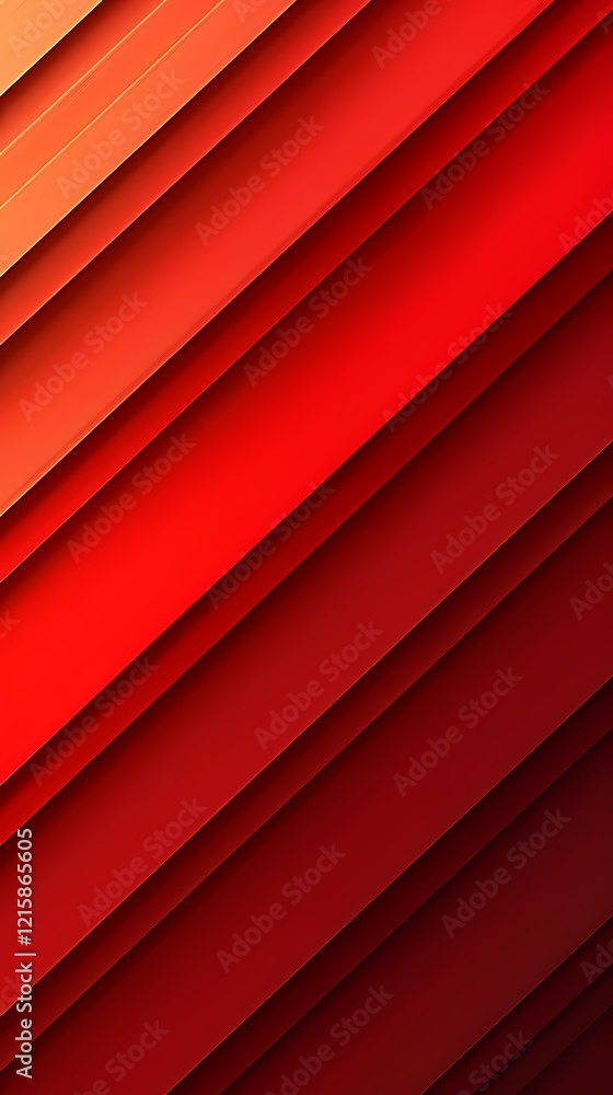 Obraz premium Digital technology red abstract lines light and shadow poster background
