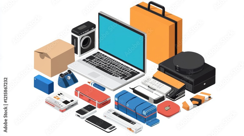 Assorted Merchandise and Packaging for E-commerce or Retail Business Assorted Merchandise and Packaging for E-commerce or Retail Business