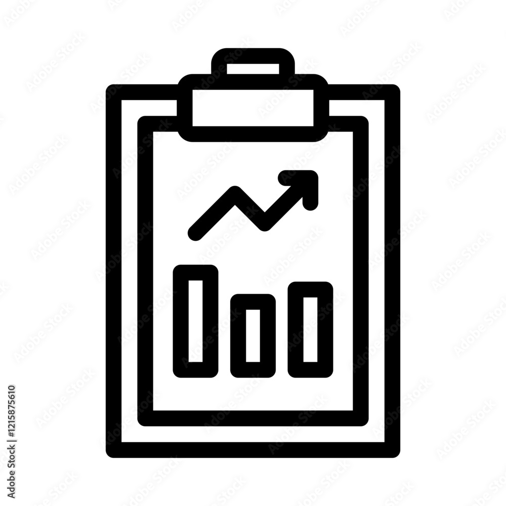 Clipboard Chart Outline Style Clipboard Chart Outline Style