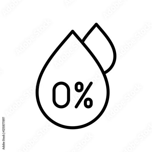 low fat icon line vector illustration design template in trendy style