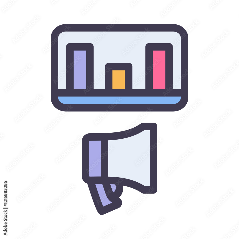 Marketing Bar Chart filled Style Marketing Bar Chart filled Style