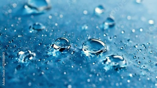 Wallpaper Mural Movement of Water Droplets on Waterproof Fabric Surface Torontodigital.ca