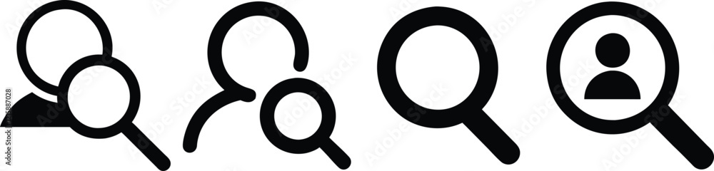 Search icon vector, flat search bar symbol, web search icon illustration. Search icon vector, flat search bar symbol, web search icon illustration.