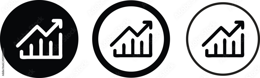 Business growing icon, Increasing graph symbol, Increasing growth arrow icon, Up arrow symbol outline for mobile app and website. Business growing icon, Increasing graph symbol, Increasing growth arrow icon, Up arrow symbol outline for mobile app and website.