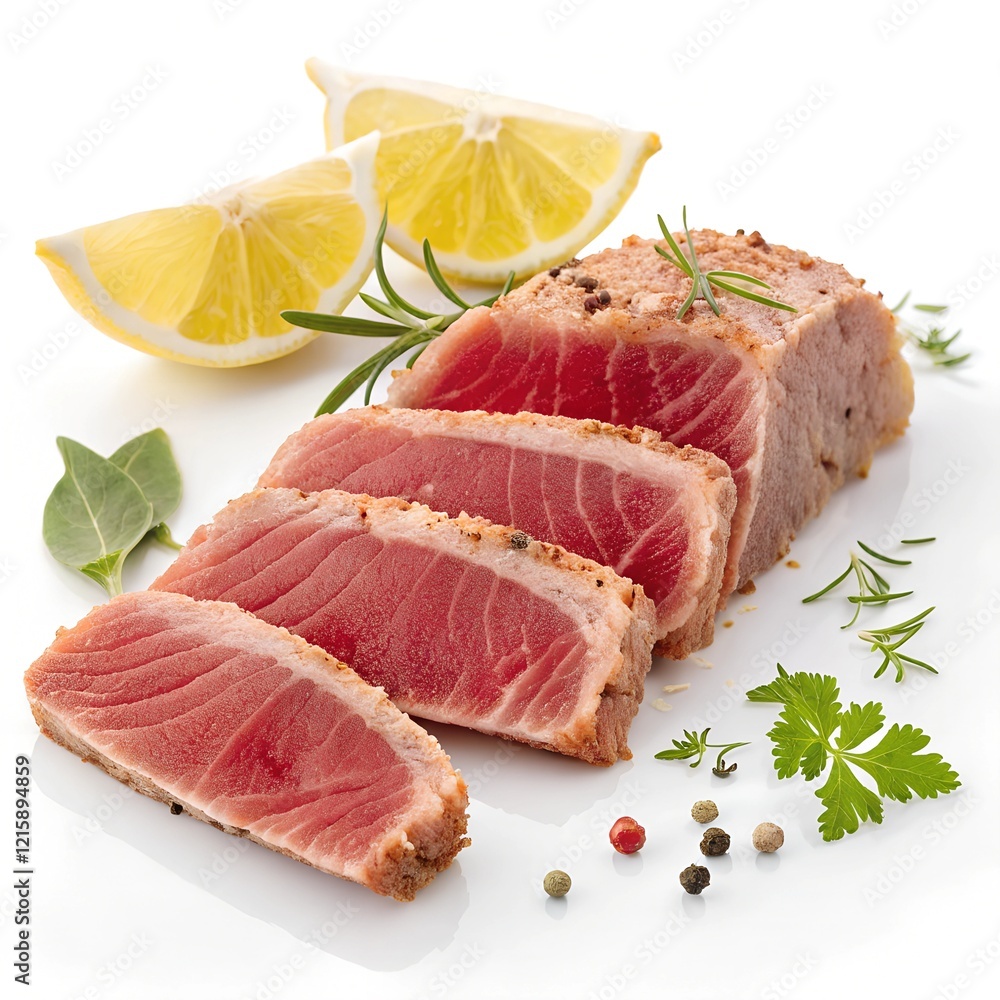 raw salmon steak