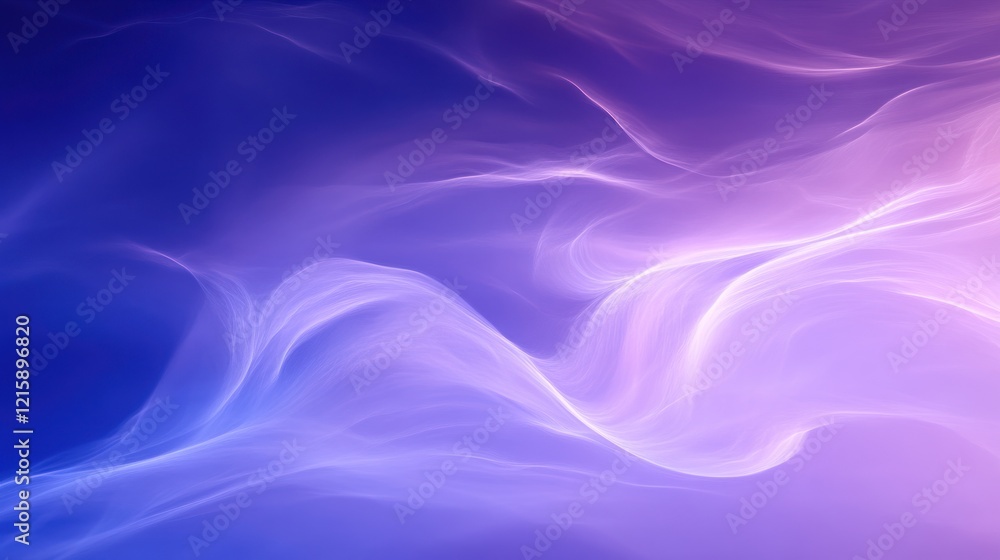 Fototapeta premium Abstract Purple Blue Swirling Light Energy Flow Background