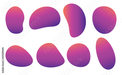 Organic shape form blob gradient texture abstract graphic element