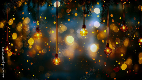 Glowing String Lights: Festive Holiday Decor photo