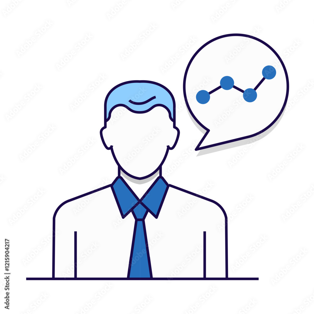Business Insights Icon Representing Data Analysis, Strategic Thinking, and Market Trends Business Insights Icon Representing Data Analysis, Strategic Thinking, and Market Trends