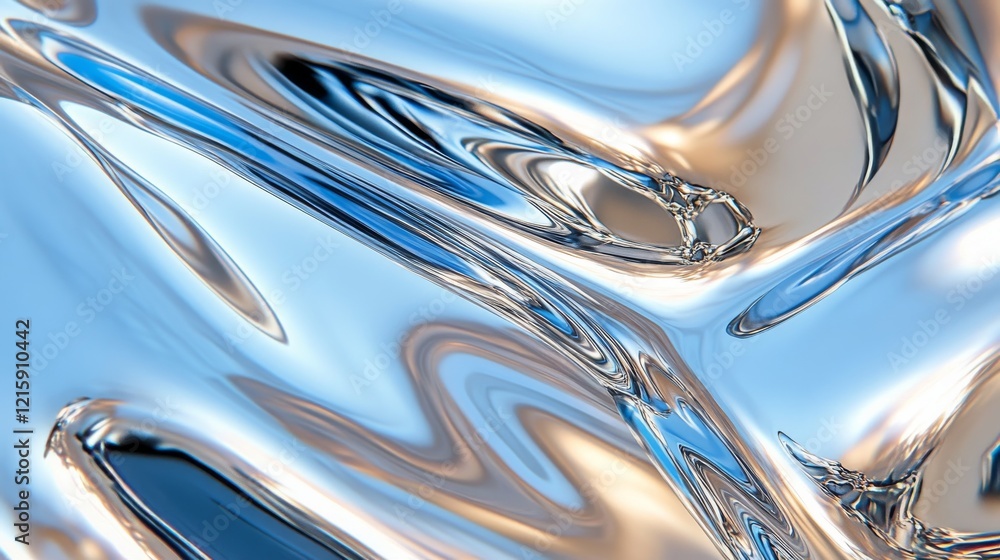 Polished chrome texture with reflections creating a mirror-like effect, sleek and futuristic Polished chrome texture with reflections creating a mirror-like effect, sleek and futuristic