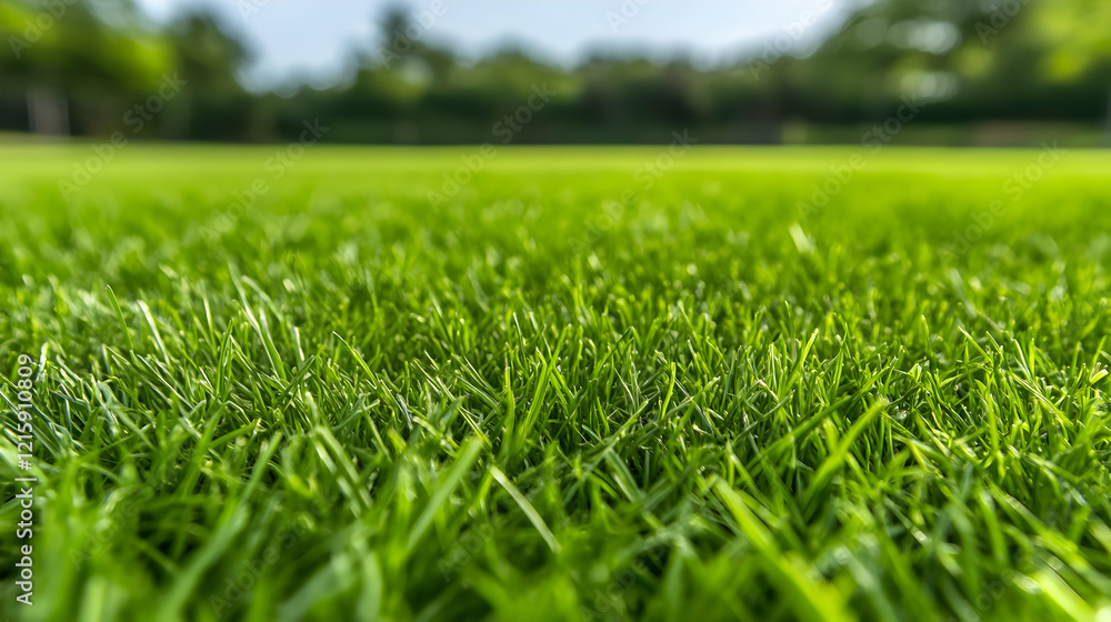 Fototapeta premium Vibrant Green Grass Background Image