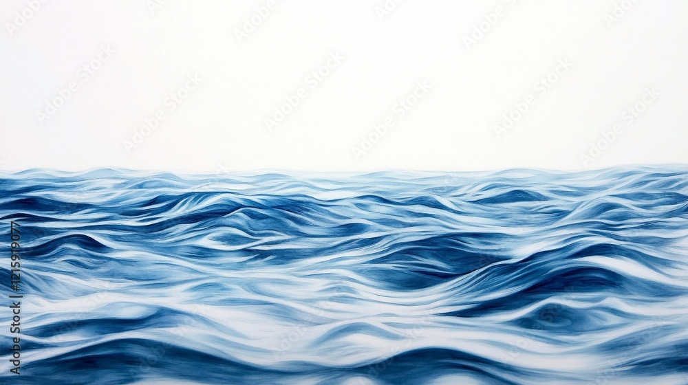 Abstract blue ocean waves, water surface texture. Abstract blue ocean waves, water surface texture.